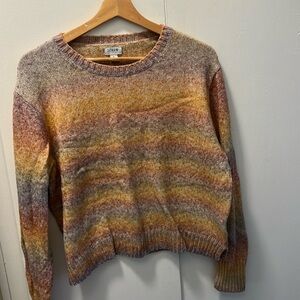 J crew rainbow knit sweater